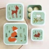 A Little Lovely Company Lunch & Snack Box Set Bosvriendjes Salie