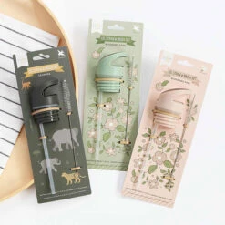 A Little Lovely Company Dop Rietje En Borstel Set Dinosaurussen -Babyproducten Winkel a little lovely company dop rietje en borstel set 2