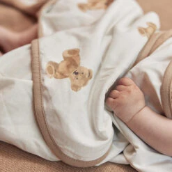 Jollein Badcape 75x75cm Teddy Bear GOTS -Babyproducten Winkel jollein jollein badcape 75x75cm teddy bear gots 7