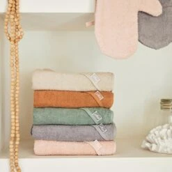 Jollein Badcape Badstof 75x75cm Ash Green -Babyproducten Winkel jollein jollein badcape badstof 75x75cm ash green 3