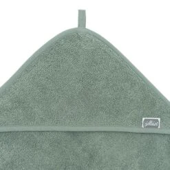 Jollein Badcape Badstof 75x75cm Ash Green -Babyproducten Winkel jollein jollein badcape badstof 75x75cm ash green 4