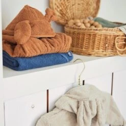 Jollein Badcape Badstof 75x75cm Jeans Blue -Babyproducten Winkel jollein jollein badcape badstof 75x75cm jeans blue 2