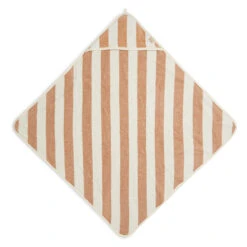 Jollein Badcape Stripe Terry 75x75cm Biscuit GOTS -Babyproducten Winkel jollein jollein badcape stripe terry 75x75cm biscu 6