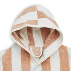 Jollein Badjas 1-2 Jaar Stripe Terry Biscuit GOTS -Babyproducten Winkel jollein jollein badjas 1 2 jaar stripe terry biscu 3
