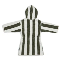 Jollein Badjas 1-2 Jaar Stripe Terry Leaf Green GOTS -Babyproducten Winkel jollein jollein badjas 1 2 jaar stripe terry leaf 3