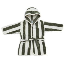 Jollein Badjas 1-2 Jaar Stripe Terry Leaf Green GOTS -Babyproducten Winkel jollein jollein badjas 1 2 jaar stripe terry leaf 5