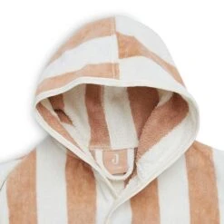 Jollein Badjas 3-4 Jaar Stripe Terry Biscuit GOTS -Babyproducten Winkel jollein jollein badjas 3 4 jaar stripe terry biscu 2