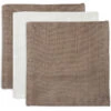 Jollein Bamboe Monddoekje Biscuit/Ivory 3pack -Babyproducten Winkel jollein jollein bamboe monddoekje biscuit ivory 3p