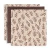 Jollein Hydrofiel Monddoekje Meadow Chestnut 3pack -Babyproducten Winkel jollein jollein hydrofiel monddoekje meadow chestn