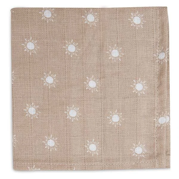 Jollein Hydrofiel Monddoekje Pointelle & Sun Biscuit GOTS 2pack 4 Jollein Hydrofiel Monddoekje Pointelle & Sun Biscuit GOTS 2pack - Afbeelding 2