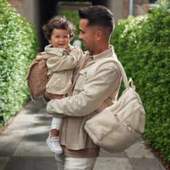 Jollein Luiertas Rugzak Boucle Naturel -Babyproducten Winkel jollein jollein luiertas rugzak boucle naturel 2