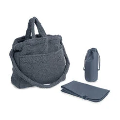 Jollein Luiertas Teddy - Storm Grey -Babyproducten Winkel jollein jollein luiertas teddy storm grey 5