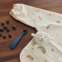 Jollein Slabbetje Met Mouw Waterproof Farm -Babyproducten Winkel jollein jollein slabbetje met mouw waterproof farm 2