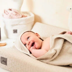 Jollein Waskussenhoes Bliss Knit Nougat -Babyproducten Winkel jollein jollein waskussenhoes bliss knit nougat 2