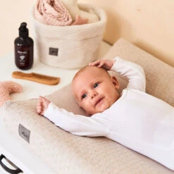 Jollein Waskussenhoes Bliss Knit Nougat -Babyproducten Winkel jollein jollein waskussenhoes bliss knit nougat 5