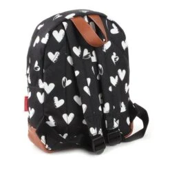 Kidzroom Rugzak Black & White HEARTS -Babyproducten Winkel kidzroom rugzak black white hearts 2