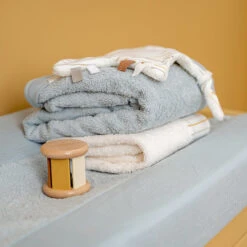 Little Dutch Washandjes Set Vintage Sunny Stripes/Pure Soft Blue -Babyproducten Winkel little dutch little dutch washandjes set vintage s 6