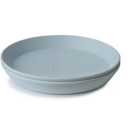 Mushie Ronde Borden Set Van 2 - Powder Blue
