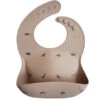 Mushie Silicone Slabbetje Brown Safari -Babyproducten Winkel mushie mushie silicone slabbetje brown safari