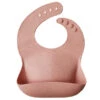Mushie Silicone Slabbetje Peach Terrazzo -Babyproducten Winkel mushie mushie silicone slabbetje peach terrazzo