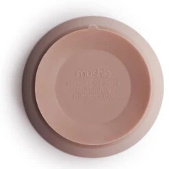 Mushie Siliconen Kom Met Zuignap Blush -Babyproducten Winkel mushie mushie siliconen kom met zuignap blush 2