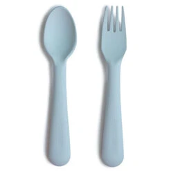 Mushie Vork En Lepel - Powder Blue