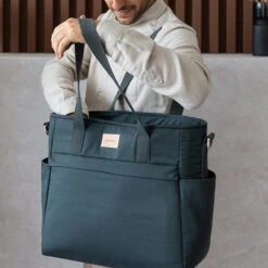 Nobodinoz Baby On The Go Luiertas Carbon Blue -Babyproducten Winkel nobodinoz tipi en accessoires nobodinoz baby on th 2