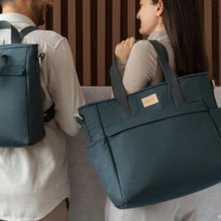 Nobodinoz Baby On The Go Luiertas Carbon Blue -Babyproducten Winkel nobodinoz tipi en accessoires nobodinoz baby on th 5