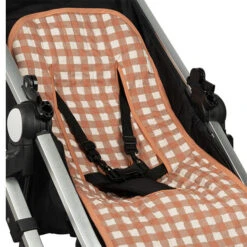 Nobodinoz Buggy Inlegger Terracotta Checks -Babyproducten Winkel nobodinoz tipi en accessoires nobodinoz buggy inle 13