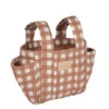 Nobodinoz Wandelwagen Organizer Terracotta Checks -Babyproducten Winkel nobodinoz tipi en accessoires nobodinoz wandelwage 5