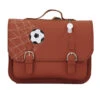 Own Stuff Lederen Boekentas Chestnut Football -Babyproducten Winkel own stuff own stuff lederen boekentas chestnut foo