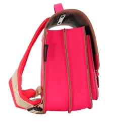 Own Stuff Lederen Boekentas Fuchsia Vlinder -Babyproducten Winkel own stuff own stuff lederen boekentas fuchsia vlin 3