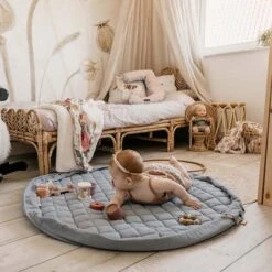 Speelmat - Zak Organic Dusty Blue Soft - Play & Go -Babyproducten Winkel play and go speelmat zak organic dusty blue soft p 3