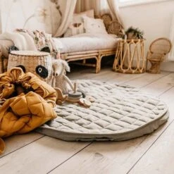 Speelmat - Zak Organic Meadow Green Soft - Play & Go -Babyproducten Winkel play and go speelmat zak organic meadow green soft 2