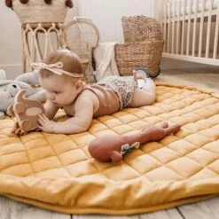 Speelmat - Zak Organic Mustard Chai Tea Soft - Play & Go -Babyproducten Winkel play and go speelmat zak organic mustard chai tea 3