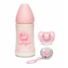 Suavinex ROSE & BLEU Geschenkset Silicicone Anatomisch 0-6M Toys Pink -Babyproducten Winkel suavinex suavinex rose bleu geschenkset silicicone