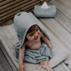 Badcape XXL Moon Blue 95x95cm - Timboo -Babyproducten Winkel timboo badcape xxl moon blue 95x95cm timboo 8