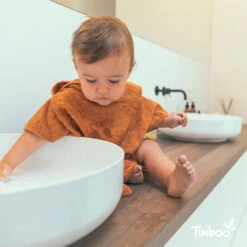 Poncho Inca Rust - Timboo -Babyproducten Winkel timboo poncho inca rust timboo 2