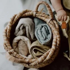 Washandjes Feather Grey Set Van 3 - Timboo -Babyproducten Winkel timboo washandjes feather grey set van 3 timboo 5